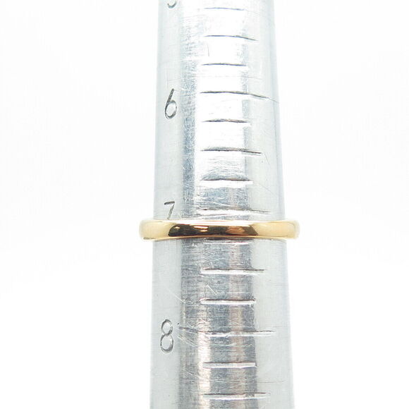 925 Sterling Silver Gold Plated Real Diamond Interlocked Hearts Ring Size 7.25 - Picture 8 of 9